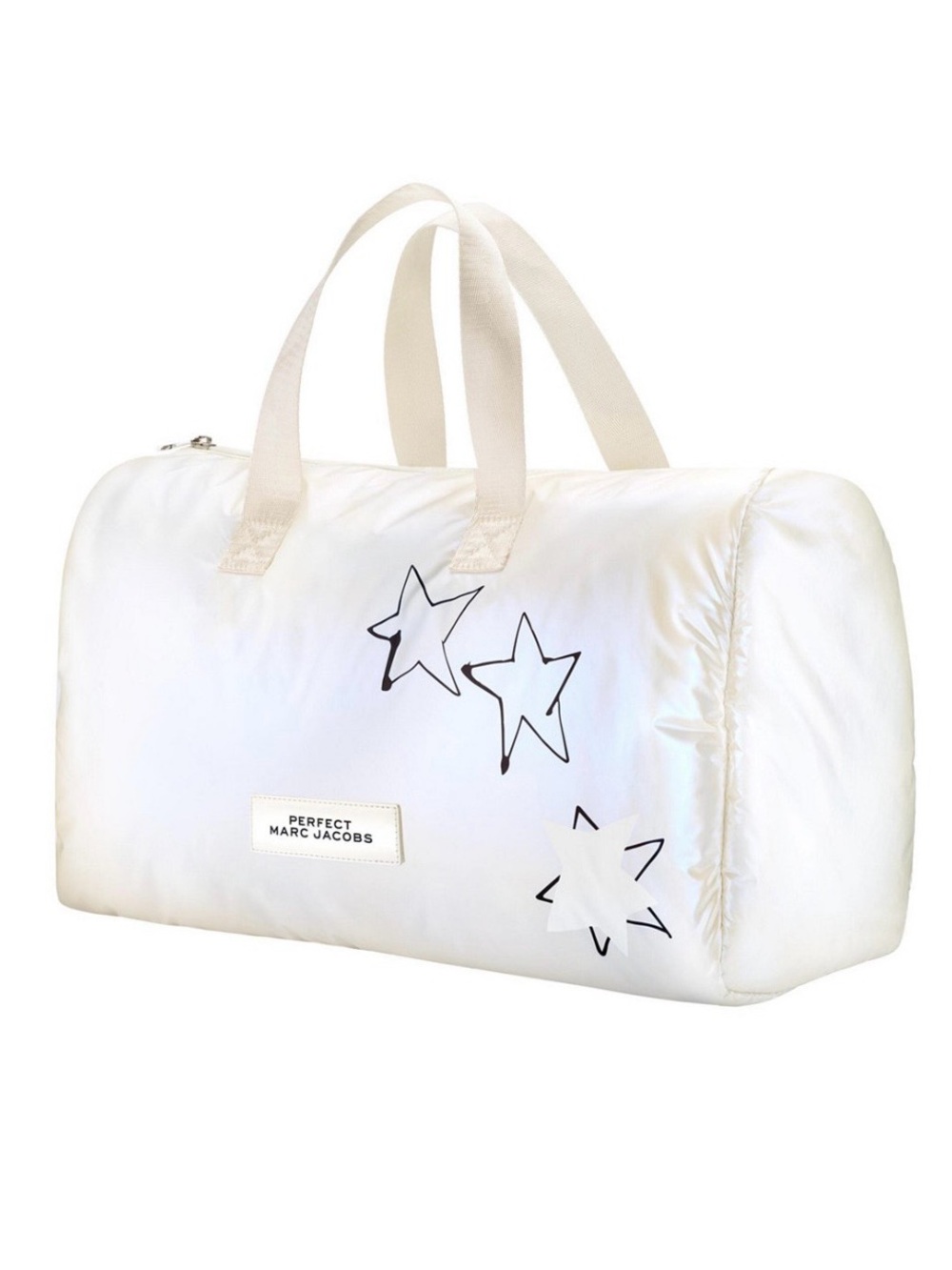 👜 Marc Jacobs Perfect White Star Travel Duffel Bag